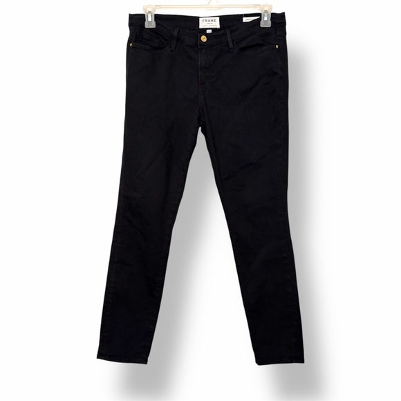 FRAME Le Skinny De Jeanne Skinny Jeans Black - Picture 2 of 7